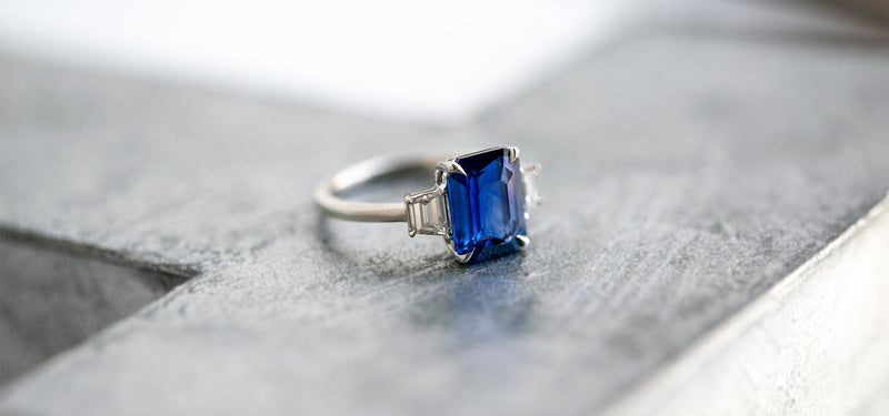 Colored Gemstone Engagement Rings